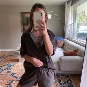 Gil Rodriguez Brown Terry Cloth Set - XS